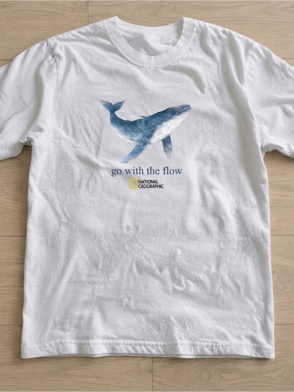 Whale Ocean Graphic Tee Top Gildan T-shirt White